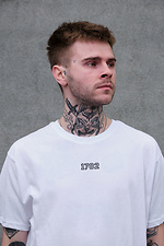 Men's Oversized T-shirt with Cars Print White Without 8049472 photo №4