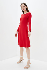 Knitted midi dress with wide A-line skirt and long sleeves Garne 3039473 photo №2