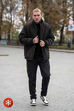 Чоловіча двостороння зимова куртка Street Puff, чорна Teamv 8034473 фото №5