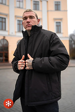 Чоловіча двостороння зимова куртка Street Puff, чорна Teamv 8034473 фото №6