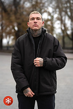 Street Puff Herren-Wende-Winterjacke, Schwarz Teamv 8034473 Foto №7