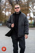 Чоловіча двостороння зимова куртка Street Puff, чорна Teamv 8034473 фото №8
