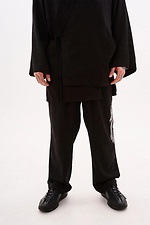 Hose mit weitem Bein aus Leinen mit Murakami-Stickerei TUR WEAR 8037473 Foto №2