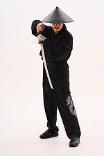 Hose mit weitem Bein aus Leinen mit Murakami-Stickerei TUR WEAR 8037473 Foto №6