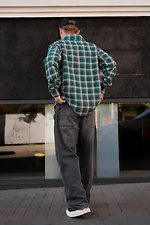 Men's green plaid flannel shirt Reload 8031474 photo №2