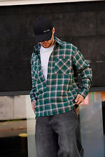 Men's green plaid flannel shirt Reload 8031474 photo №3