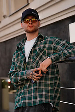 Men's green plaid flannel shirt Reload 8031474 photo №6