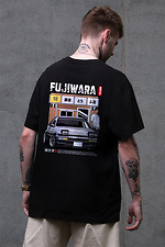 Men's Fujiwara Printed Oversized T-Shirt Black Without 8049474 photo №1