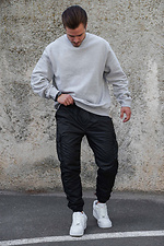 Men's Warm Cargo Pants Vader Reflective Black Without 8055475 photo №2