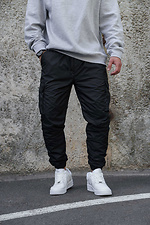 Men's Warm Cargo Pants Vader Reflective Black Without 8055475 photo №4