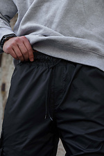 Men's Warm Cargo Pants Vader Reflective Black Without 8055475 photo №7