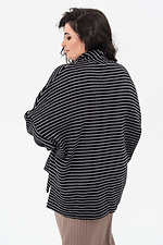 Women's jacket OVERSIZE black with white stripes Garne 3041478 photo №13