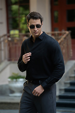 Men's classic plain Tencel shirt Teamv 8034478 photo №2