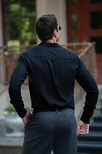 Men's classic plain Tencel shirt Teamv 8034478 photo №3