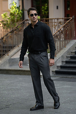 Men's classic plain Tencel shirt Teamv 8034478 photo №7