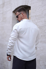 Чоловіча сорочка класична однотонна Tencel Comfort Біла Teamv 8034479 фото №5