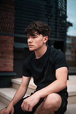 Basic cotton T-shirt black plain Custom Wear 8025480 photo №2