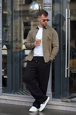 Klassisches Herrenhemd in Unifarbe, Tencel Comfort Olive Teamv 8034480 Foto №2