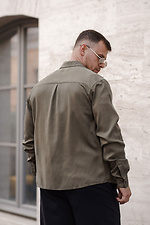 Klassisches Herrenhemd in Unifarbe, Tencel Comfort Olive Teamv 8034480 Foto №6