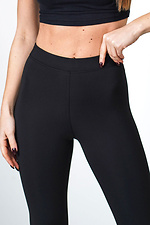 Warme schwarze Nylon Fit Leggings für Damen mit Fleece-Futter Teamv 8034481 Foto №2