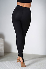 Warme schwarze Nylon Fit Leggings für Damen mit Fleece-Futter Teamv 8034481 Foto №6