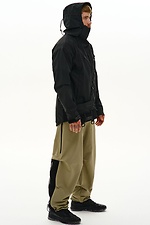 Wide trousers made of stretch nylon "Yamaguti", light olive TUR WEAR 8037481 photo №11
