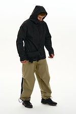 Wide trousers made of stretch nylon "Yamaguti", light olive TUR WEAR 8037481 photo №12