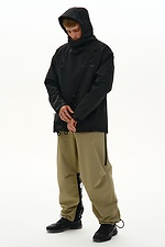 Wide trousers made of stretch nylon "Yamaguti", light olive TUR WEAR 8037481 photo №14