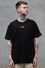 Men's Oversized T-Shirt with Print Hopeless Black Without 8049482 photo №3