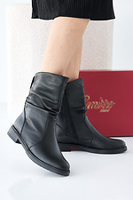 Black spring-autumn women's leather boots  2505483 photo №2