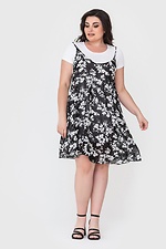 Літня шифонова сукня MASSIMO з білим трикотажним підкладом Garne 3040485 фото №1