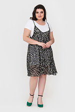 Летнее шифоновое платье MASSIMO с белым трикотажным подкладом Garne 3040486 фото №1