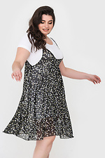 Летнее шифоновое платье MASSIMO с белым трикотажным подкладом Garne 3040486 фото №2
