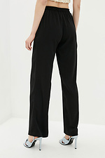 Высокие широкие брюки GAREL-H из костюмки черного цвета Garne 3039487 фото №3