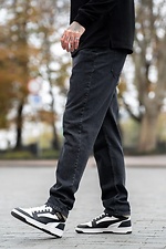 Чоловічі джинси mom denim графітового кольору Teamv 8034489 фото №3