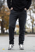 Чоловічі джинси mom denim графітового кольору Teamv 8034489 фото №4