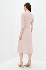 Рожева сукня міді CHOLE з костюмної тканини з корсетом Garne 3039490 фото №4