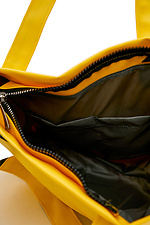 Большая желтая сумка шоппер с длинными широкими ручками Garne 3500490 фото №4