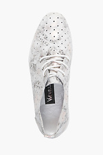 Perforated summer leather sneakers  4205490 photo №5