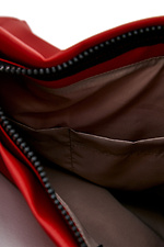 Большая красная сумка шоппер с длинными широкими ручками Garne 3500491 фото №4