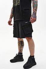 "Defender" stretch nylon cargo shorts, black TUR WEAR 8037491 photo №2