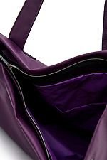 Большая фиолетовая сумка шоппер с длинными широкими ручками Garne 3500492 фото №5