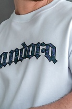 Weißes Oversize-T-Shirt für Herren mit PANDORA-Print. Teamv 8034493 Foto №7