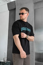 Schwarzes Oversize-T-Shirt für Herren mit PANDORA-Print Teamv 8034494 Foto №3