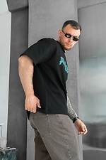 Schwarzes Oversize-T-Shirt für Herren mit PANDORA-Print Teamv 8034494 Foto №4