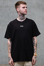 Men's Oversized T-shirt with Money Gravity Print Black Without 8049494 photo №3