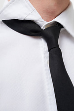 Schmale klassische Krawatte für Herren, Castle Black Without 8055494 Foto №6
