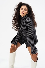 Kurze Cordshorts LUNA schwarz mit grauem Aufdruck Garne 3041497 Foto №7