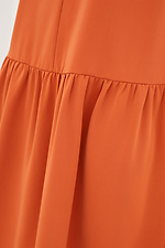 Довга сукня оверсайз LUCIA цегляного кольору з відрізною спідницею Garne 3039498 фото №5