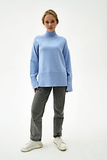 Niebieski sweter  4038498 zdjęcie №4